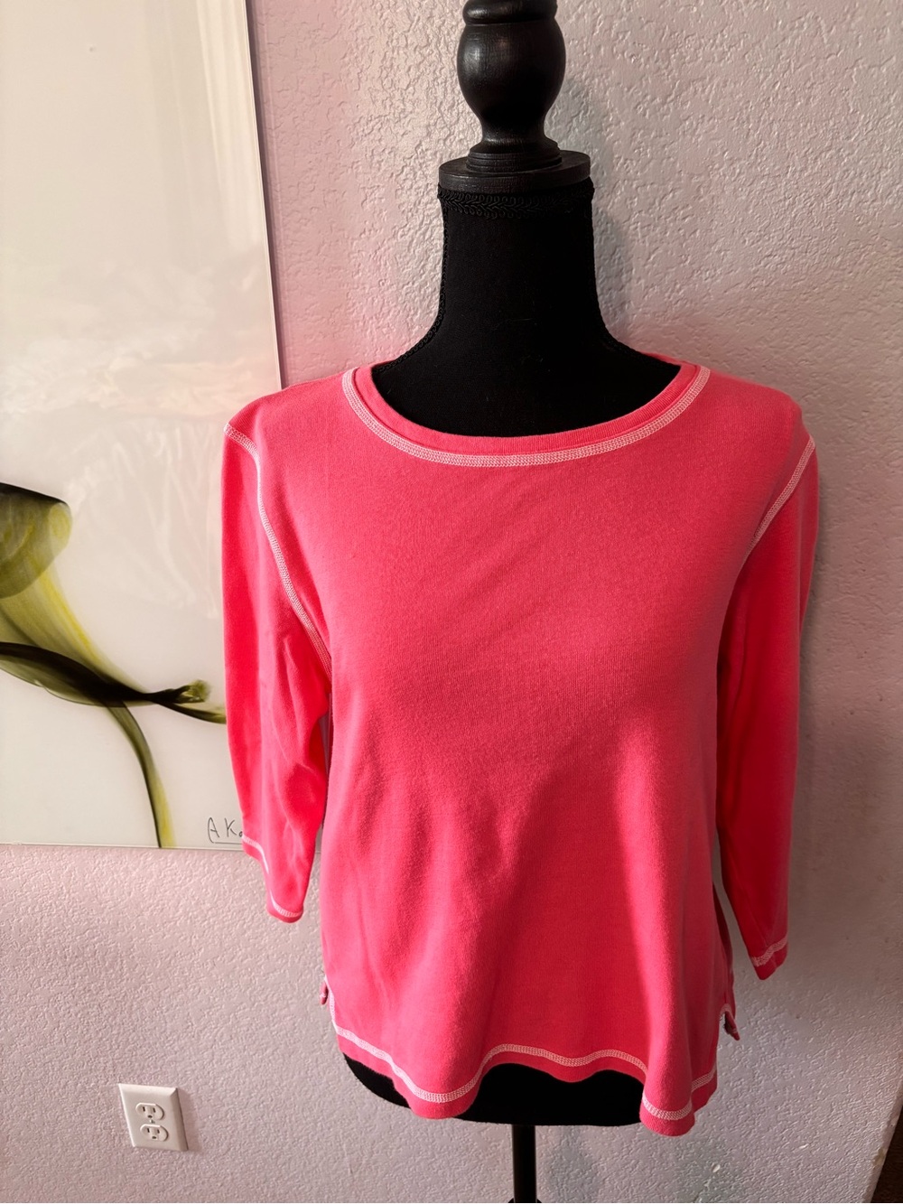 Evan Picone women’s pink shirt size large